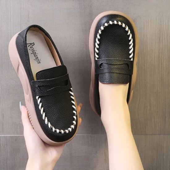 Mocassim Plataforma Ellegance – Altura e Sofisticação sem Esforço