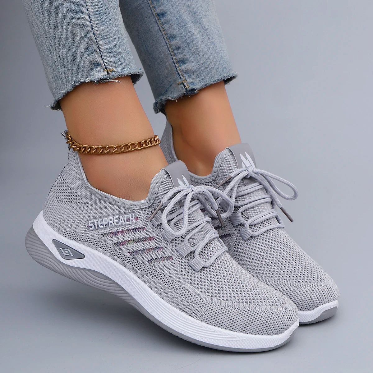 Verão feminino malha respirável sapatos planos sapatos femininos tênis casuais, liberação frete grátis