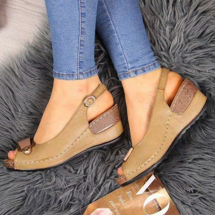 Sandálias de plataforma grossa cunhas chinelo verão 2025 sapatos para mulheres sapatos de dedo aberto sandálias femininas sapatos de plataforma