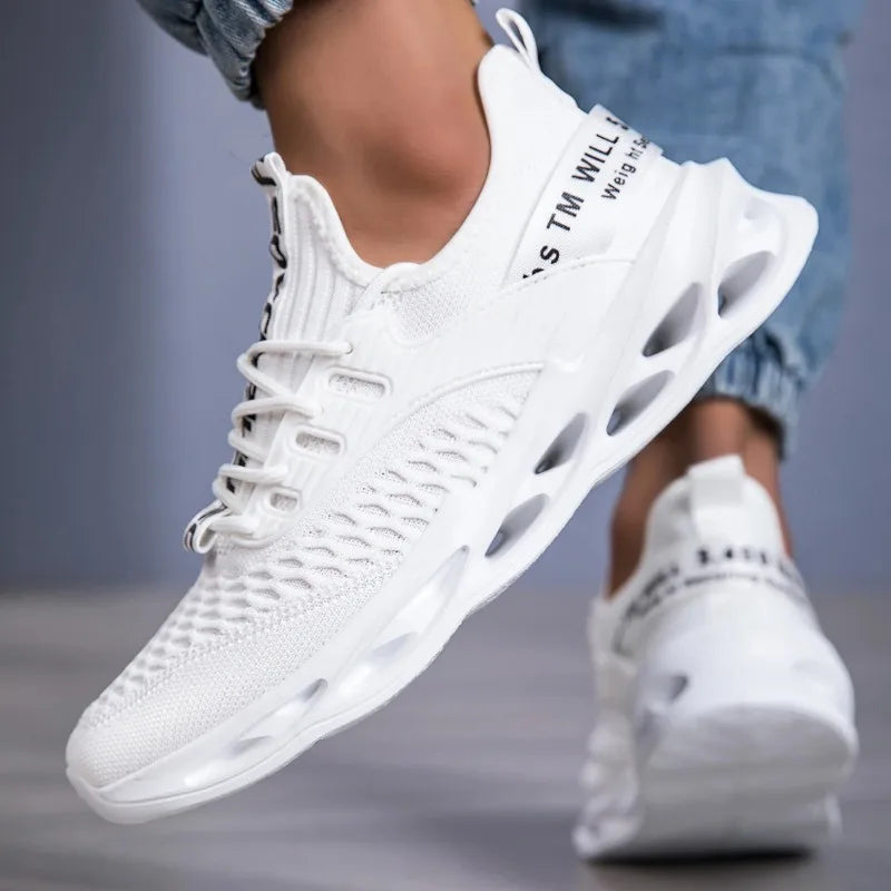 Yrzl mulheres sapatos esportivos tênis de corrida respirável confortável formadores sapatos de alta qualidade dos homens tênis leves para mulher
