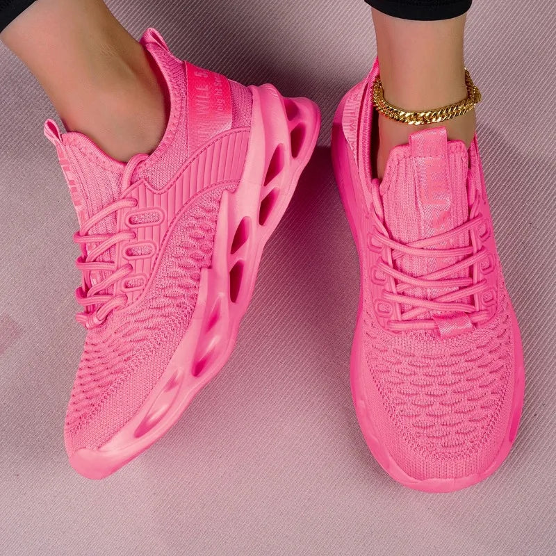 Yrzl mulheres sapatos esportivos tênis de corrida respirável confortável formadores sapatos de alta qualidade dos homens tênis leves para mulher