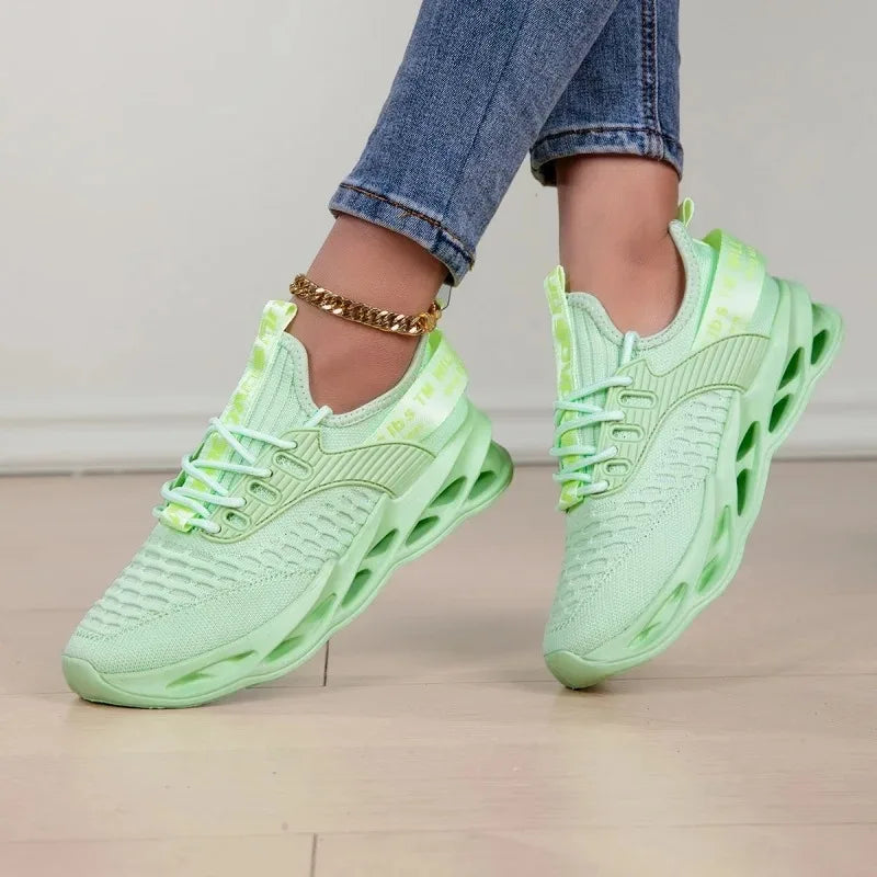 Yrzl mulheres sapatos esportivos tênis de corrida respirável confortável formadores sapatos de alta qualidade dos homens tênis leves para mulher