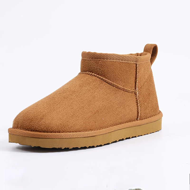 Evshine botas de neve clássicas femininas botas de tornozelo curto inverno super quente macio sapatos femininos moda aconchegante bota de neve ao ar livre para mulher