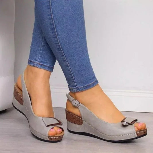 Sandálias de plataforma grossa cunhas chinelo verão 2025 sapatos para mulheres sapatos de dedo aberto sandálias femininas sapatos de plataforma