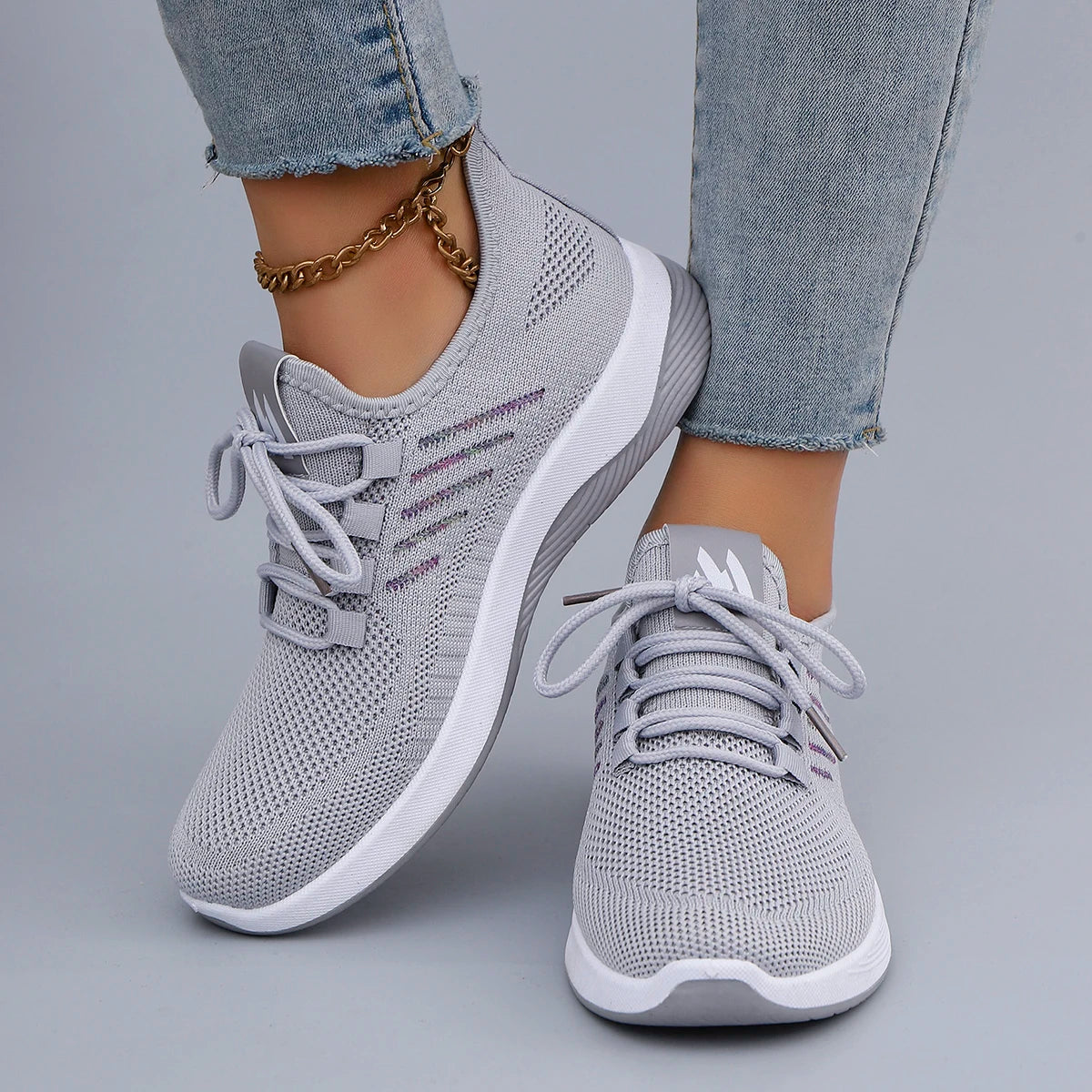 Verão feminino malha respirável sapatos planos sapatos femininos tênis casuais, liberação frete grátis