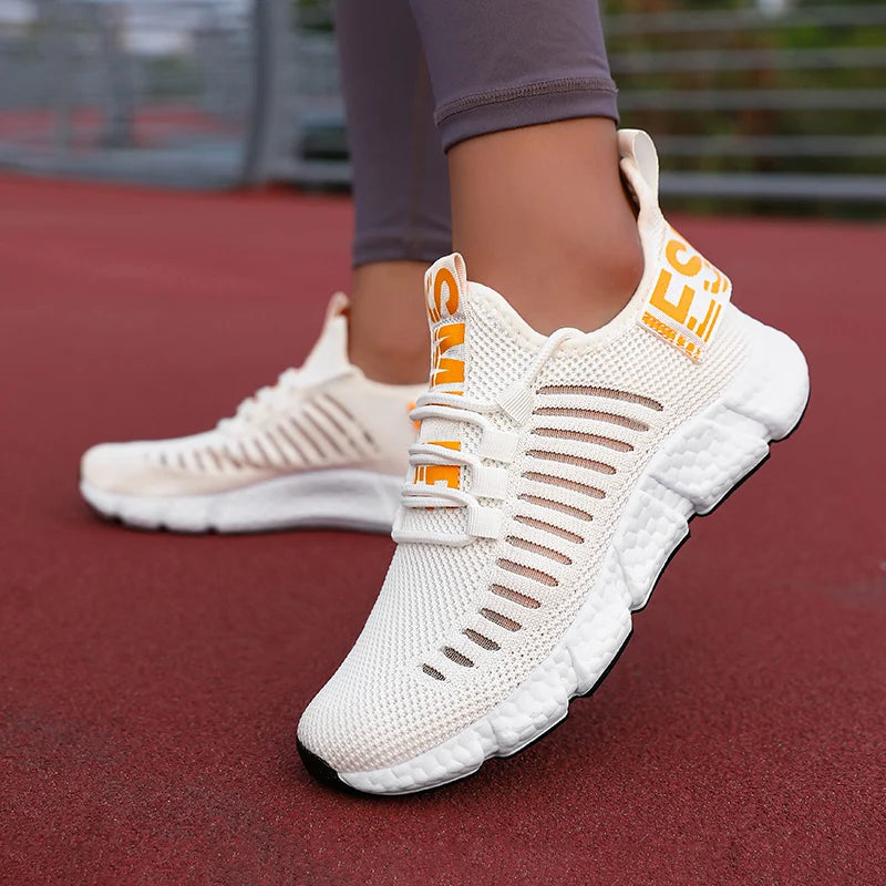 Tênis para mulheres sapatos de corrida respirável casual marca luxo sapatos esportivos moda luz basquete tenis plataforma sapatos