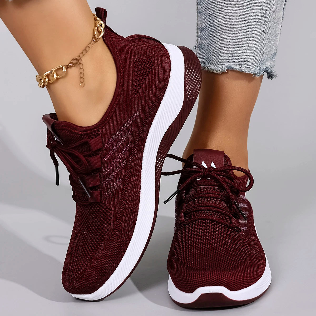 Verão feminino malha respirável sapatos planos sapatos femininos tênis casuais, liberação frete grátis