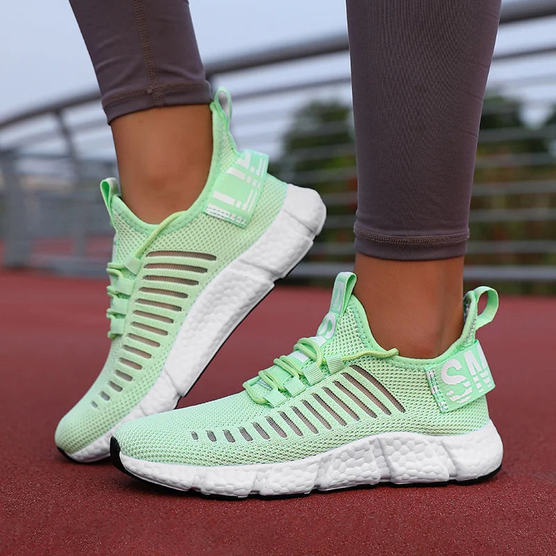 Tênis para mulheres sapatos de corrida respirável casual marca luxo sapatos esportivos moda luz basquete tenis plataforma sapatos