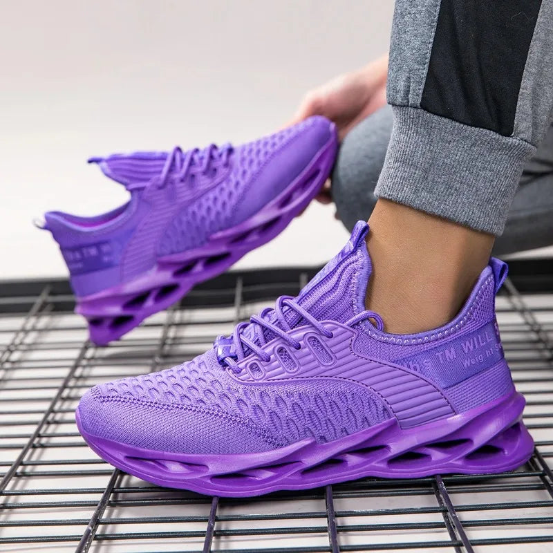 Yrzl mulheres sapatos esportivos tênis de corrida respirável confortável formadores sapatos de alta qualidade dos homens tênis leves para mulher
