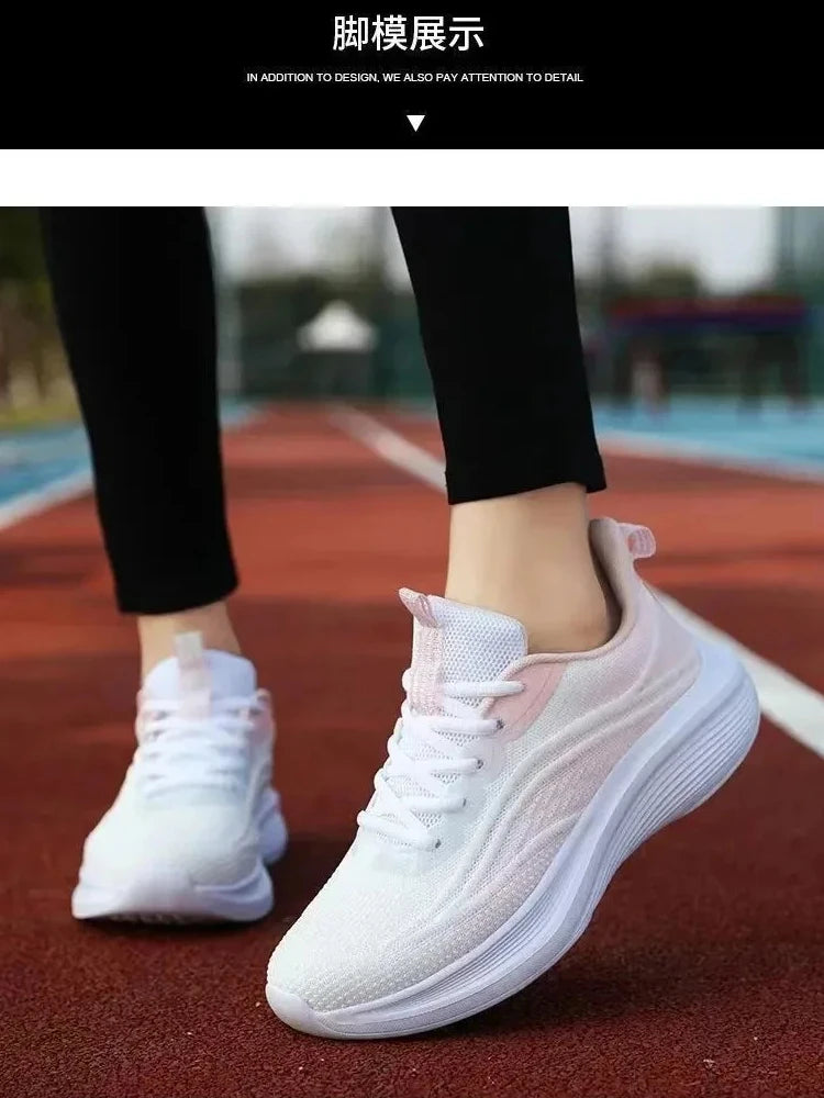 Casual correndo verão moda anti deslizamento caminhadas malha respirabilidade sapato atlético tênis mulher tendência 2024 mulher tênis casal