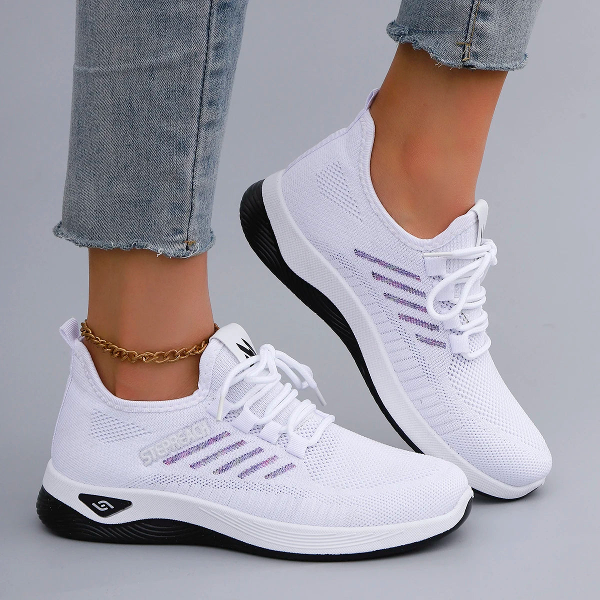 Verão feminino malha respirável sapatos planos sapatos femininos tênis casuais, liberação frete grátis