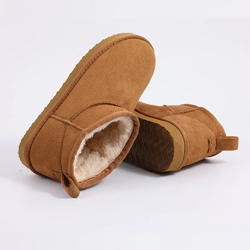 Evshine botas de neve clássicas femininas botas de tornozelo curto inverno super quente macio sapatos femininos moda aconchegante bota de neve ao ar livre para mulher