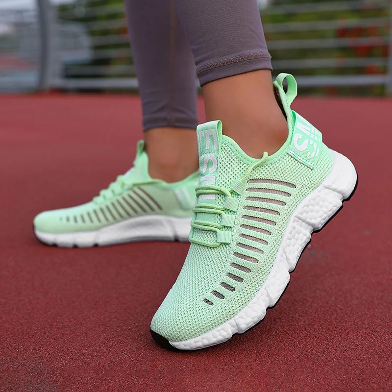 Tênis para mulheres sapatos de corrida respirável casual marca luxo sapatos esportivos moda luz basquete tenis plataforma sapatos
