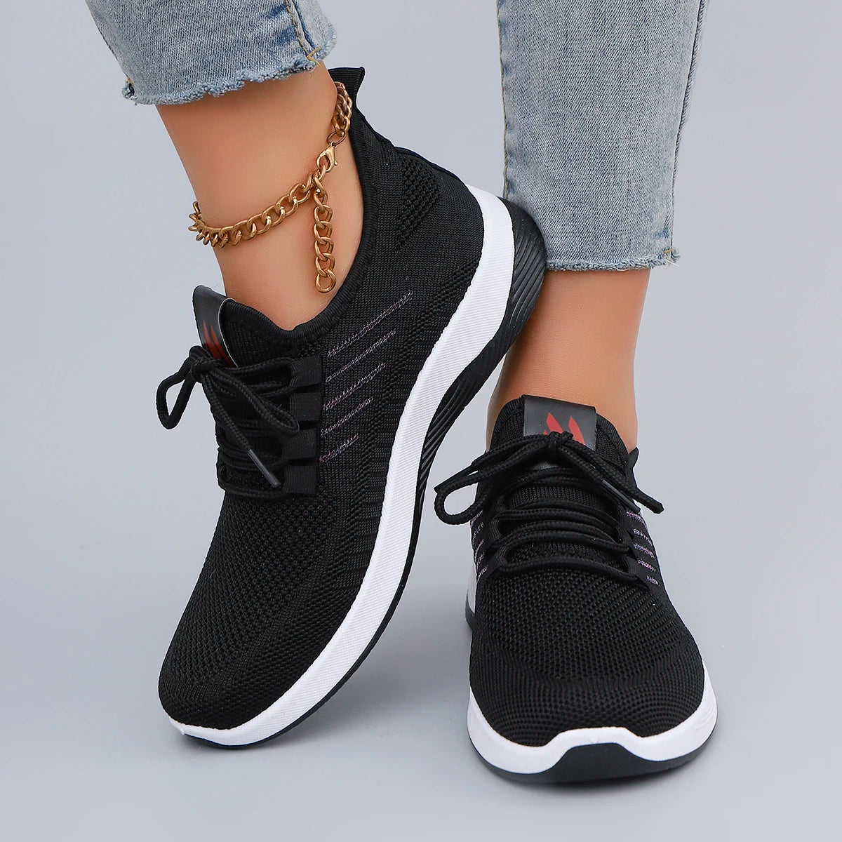 Verão feminino malha respirável sapatos planos sapatos femininos tênis casuais, liberação frete grátis